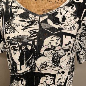 Kaktus tshirt funky size L womens!